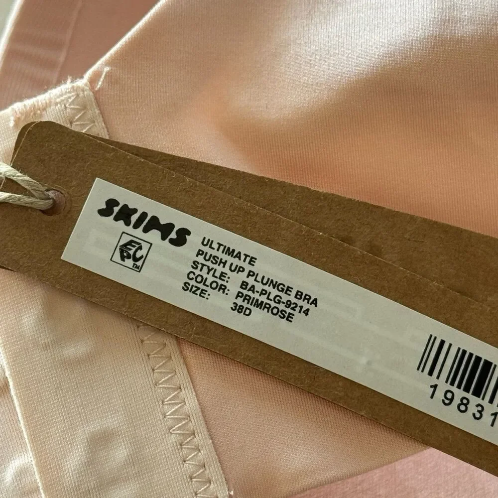 Skims Ultimate Push up Plunge Bra Primrose Size 38D - Picture 6 of 7